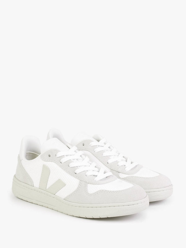 V-10 Leather White Natural Pierre Trainers