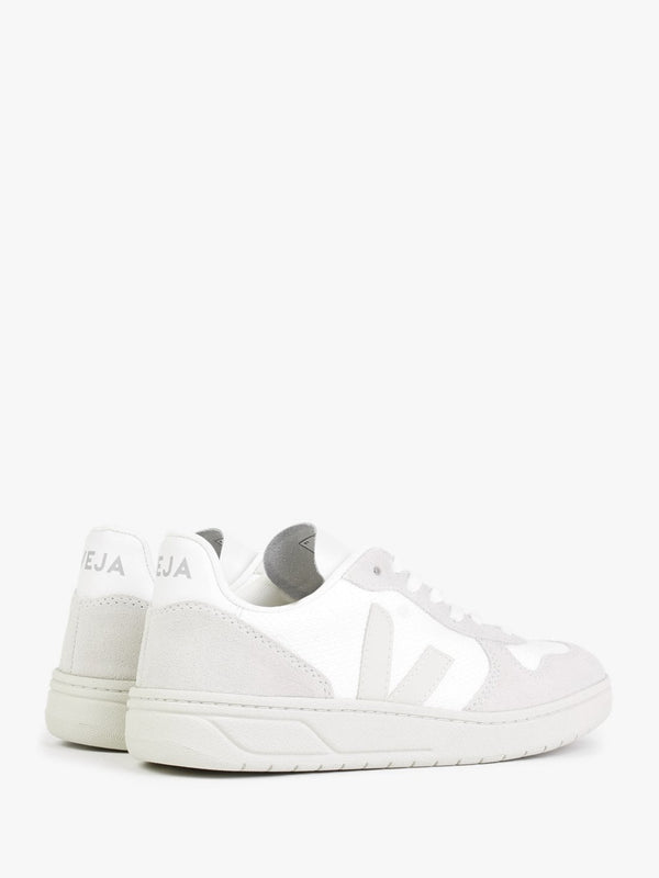V-10 Leather White Natural Pierre Trainers