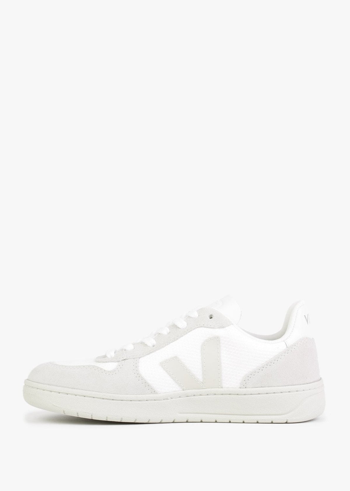 V-10 Leather White Natural Pierre Trainers