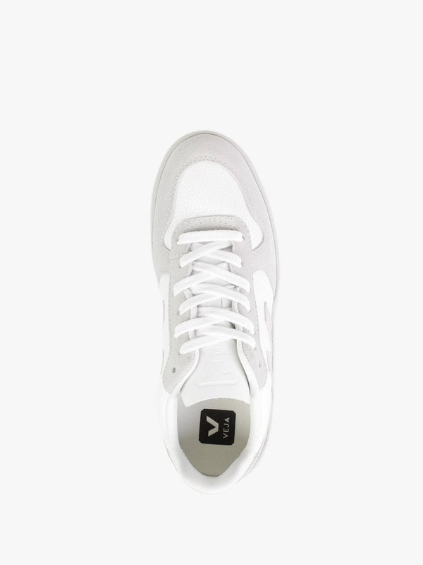 V-10 Leather White Natural Pierre Trainers