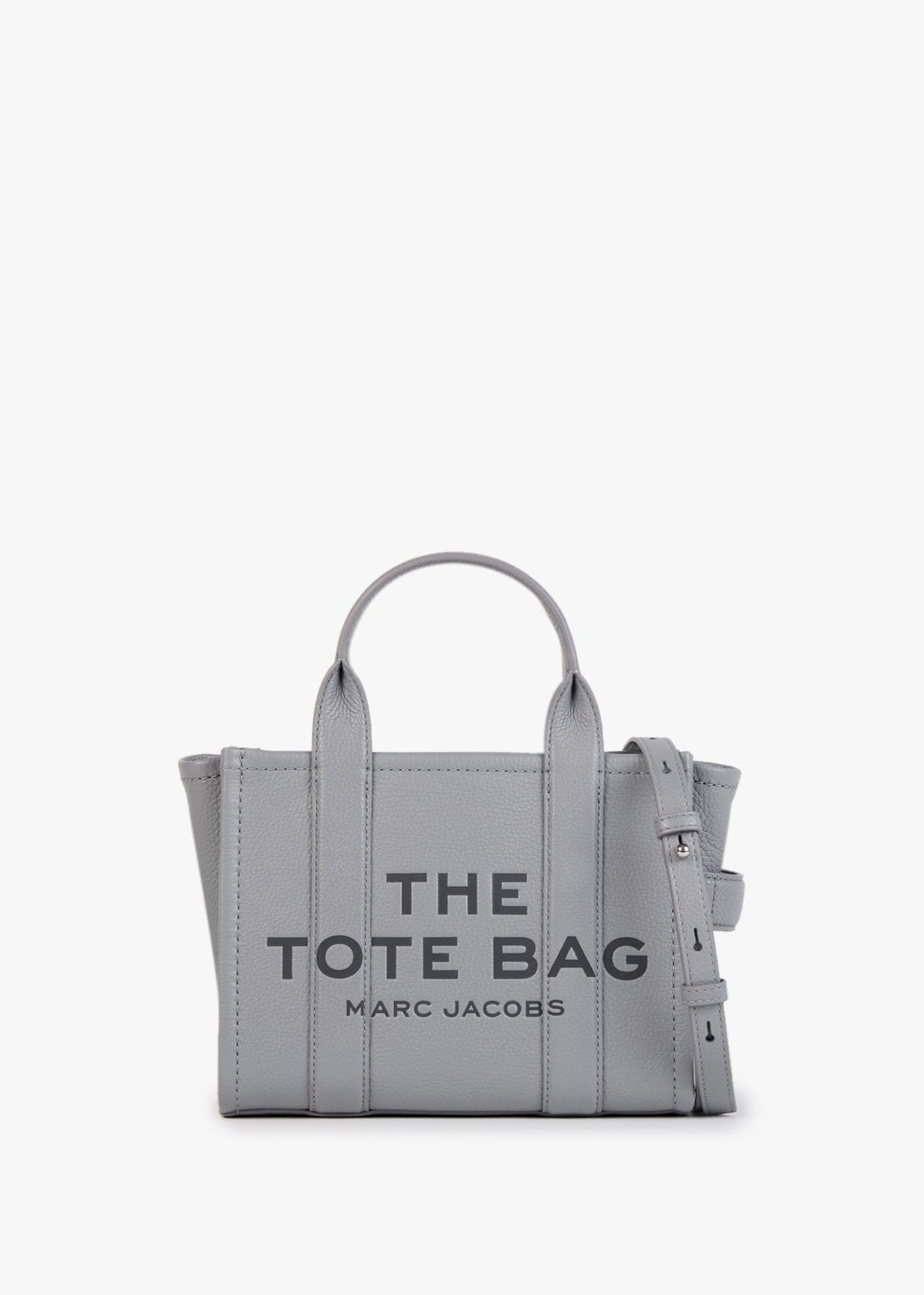 Marc Jacobs The Leather Small Wolf Grey Tote Bag – Daniel Footwear