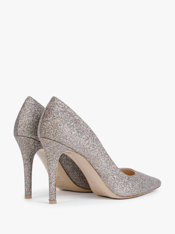 Acourt Multicoloured Glitter High Heel Court Shoes