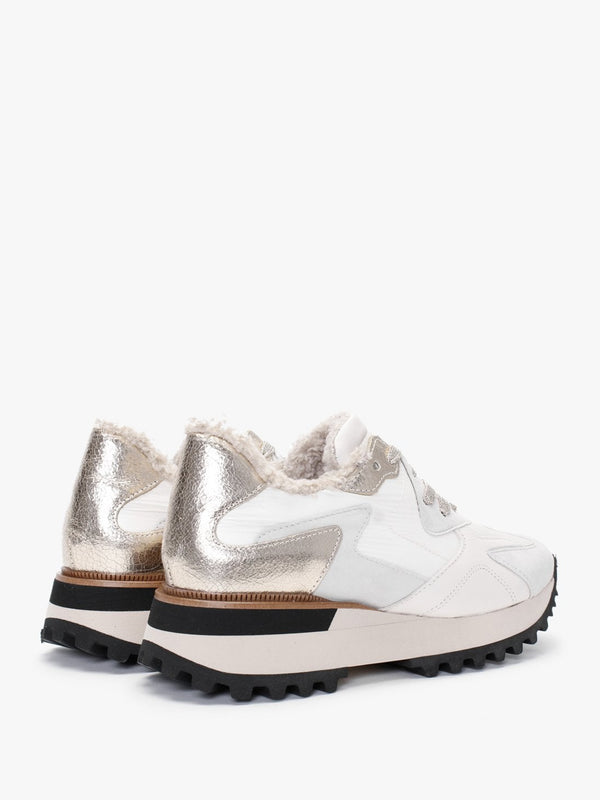 Bisque Cream Suede Mix Trainers