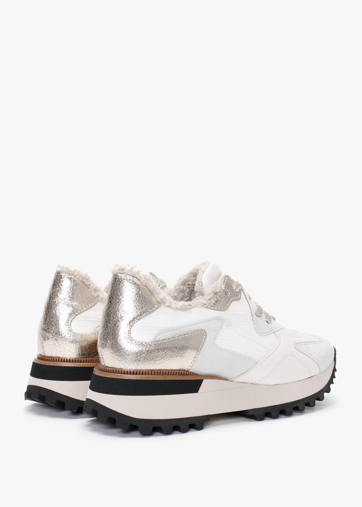 Bisque Cream Suede Mix Trainers