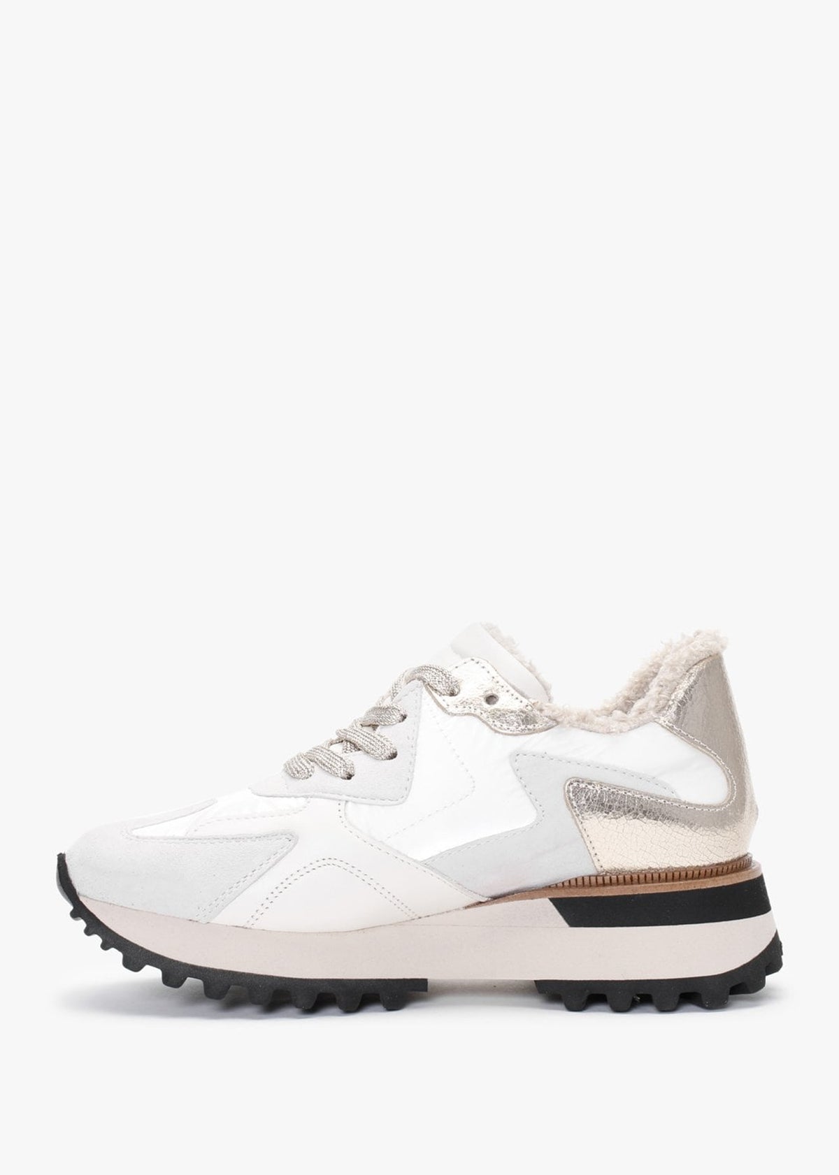 Bisque Cream Suede Mix Trainers