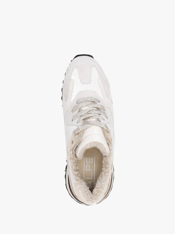 Bisque Cream Suede Mix Trainers
