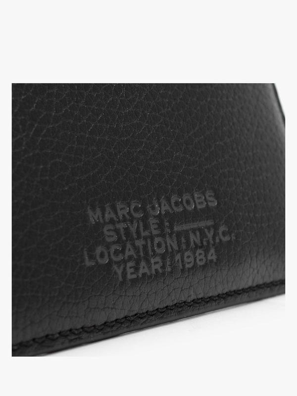 The Leather Top Zip Black Wristlet Wallet