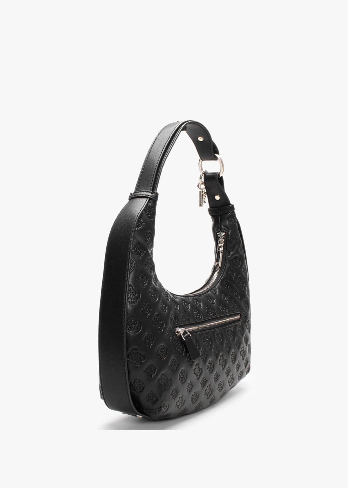 La Femme Black Logo Hobo Bag