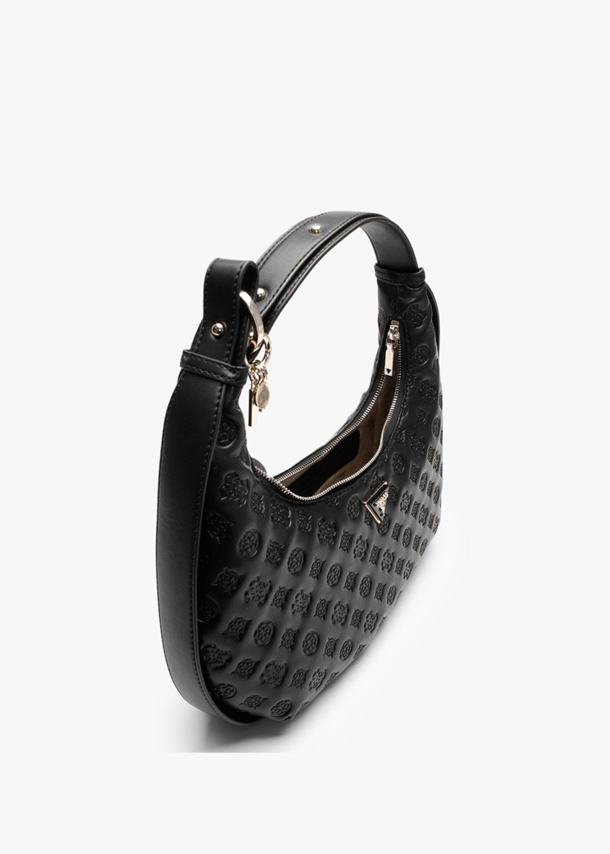 La Femme Black Logo Hobo Bag