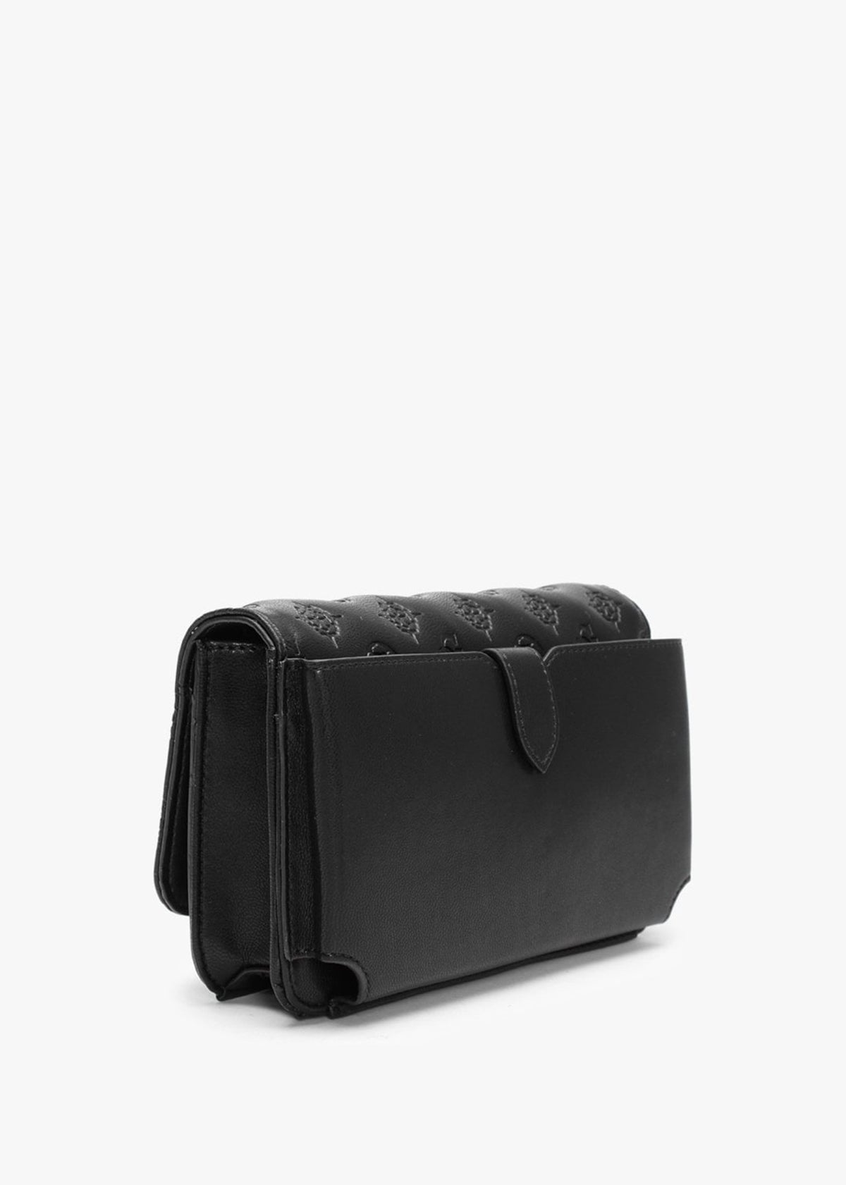 La Femme Signature Black Phone Cross-Body