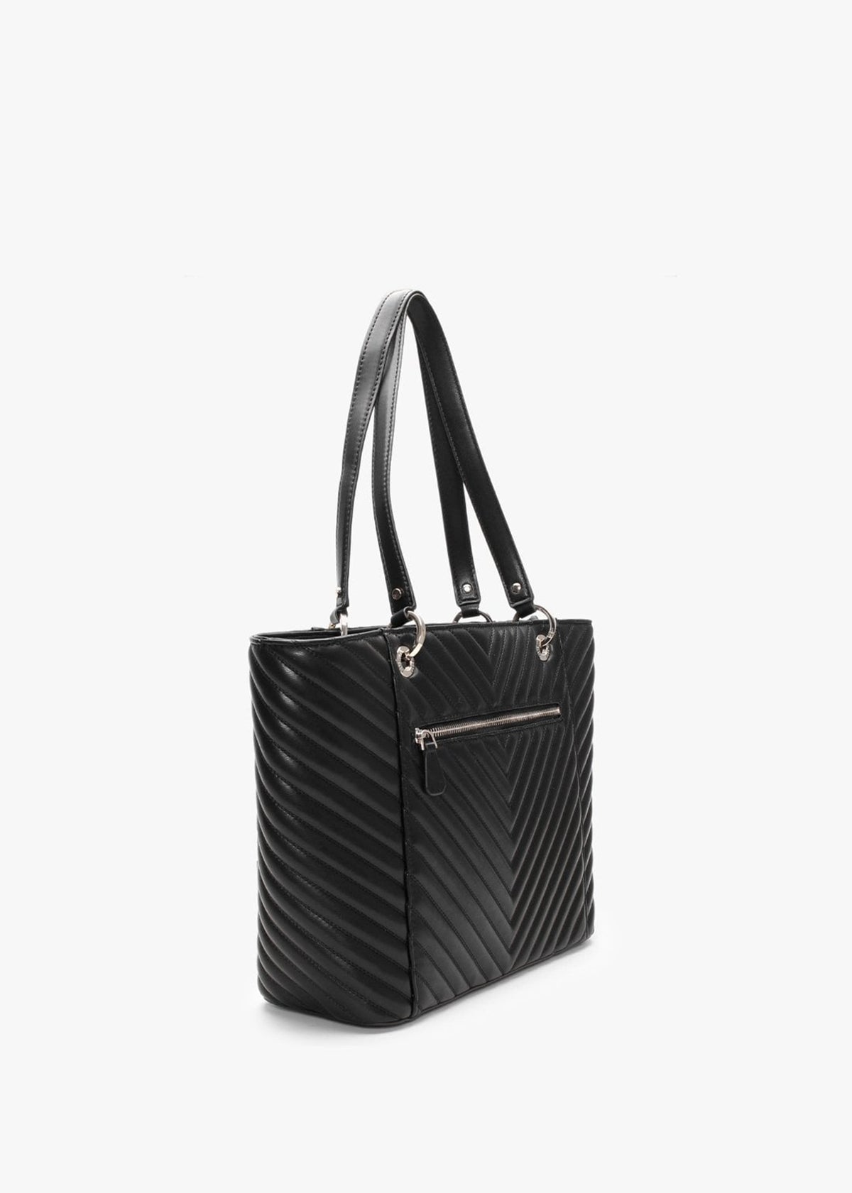 Noelle Chevron Elite Black Tote Bag