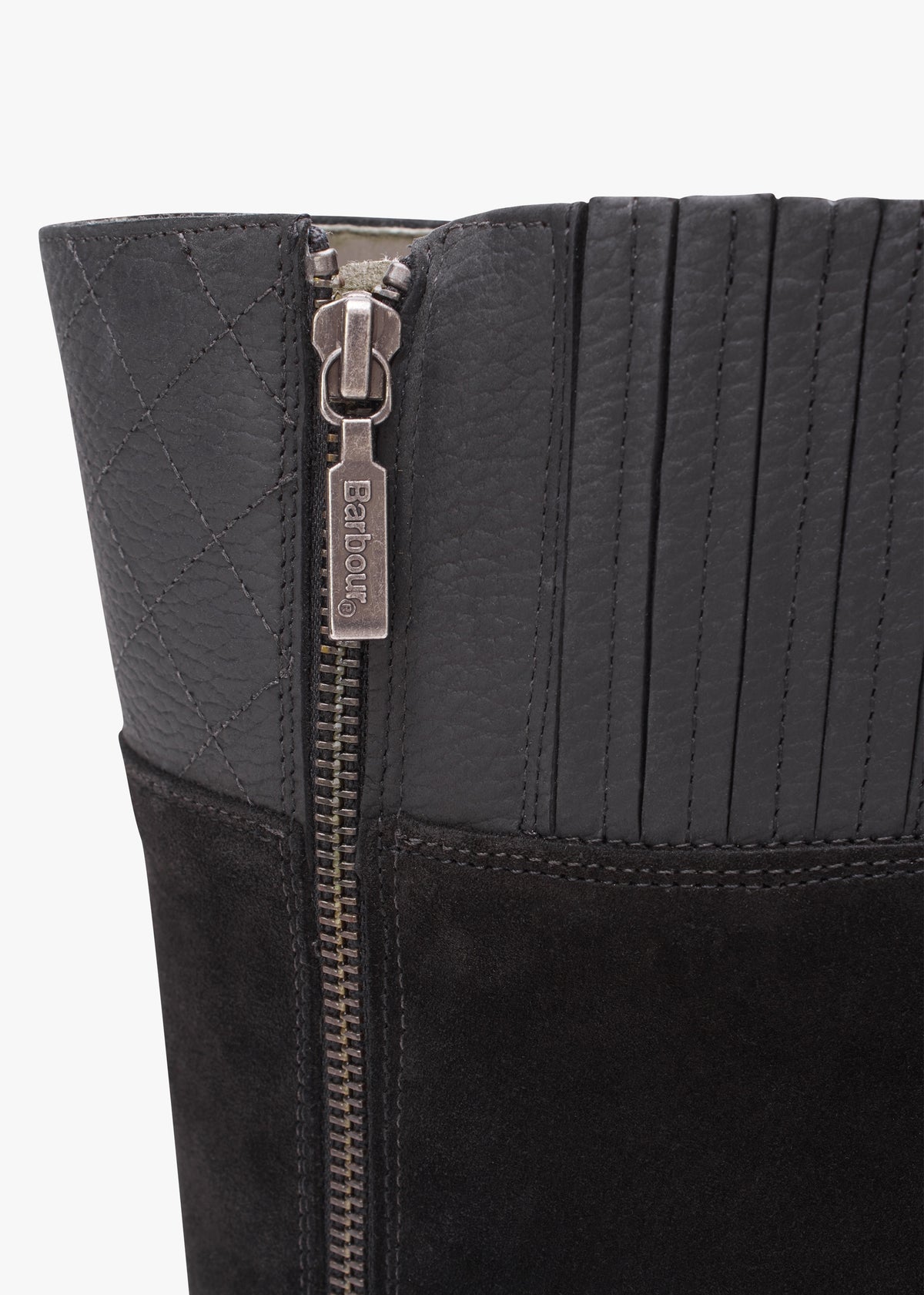 Fareham Black Leather Knee High Boots