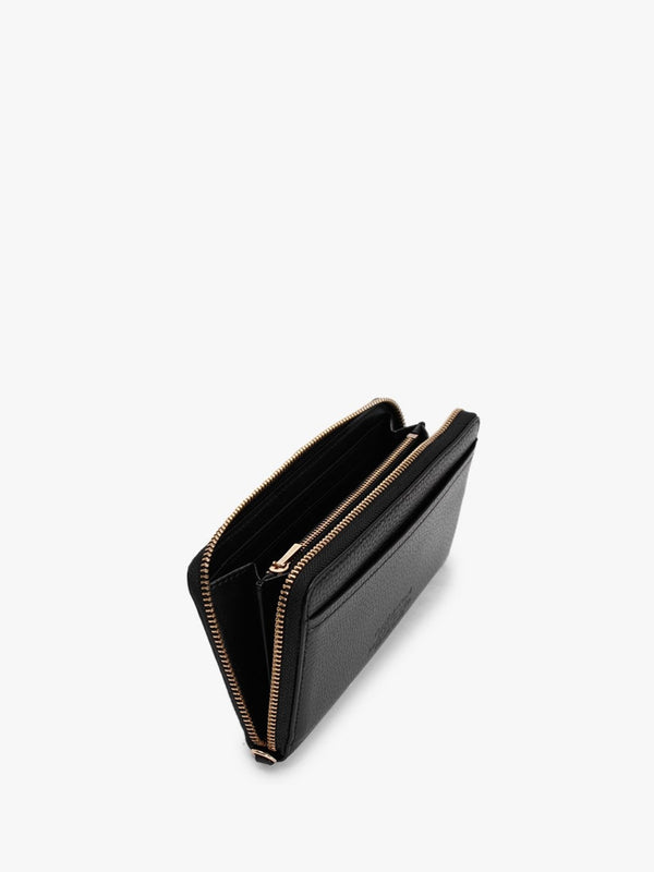 The Leather Continental Black Wallet