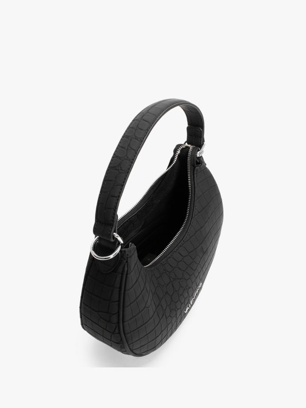 Coconut Black Moc Croc Hobo Bag