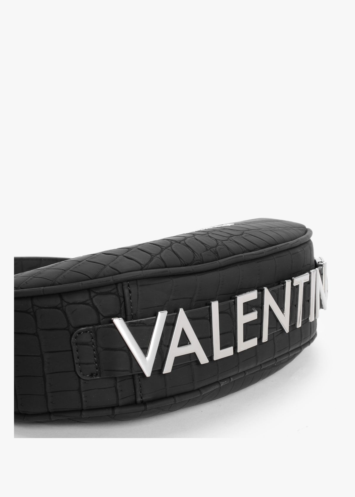 Coconut Black Moc Croc Hobo Bag