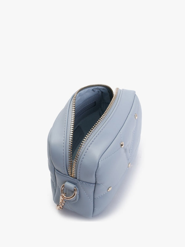 Emily Polvere Quilted Studded Cross-Body Bag