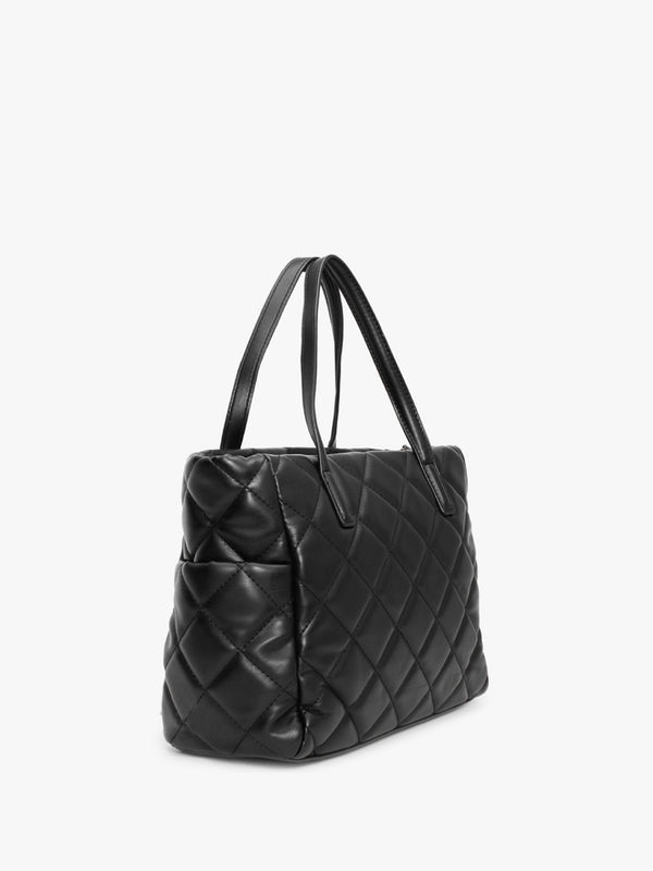 Ocarina Black Quilted Shopper Bag