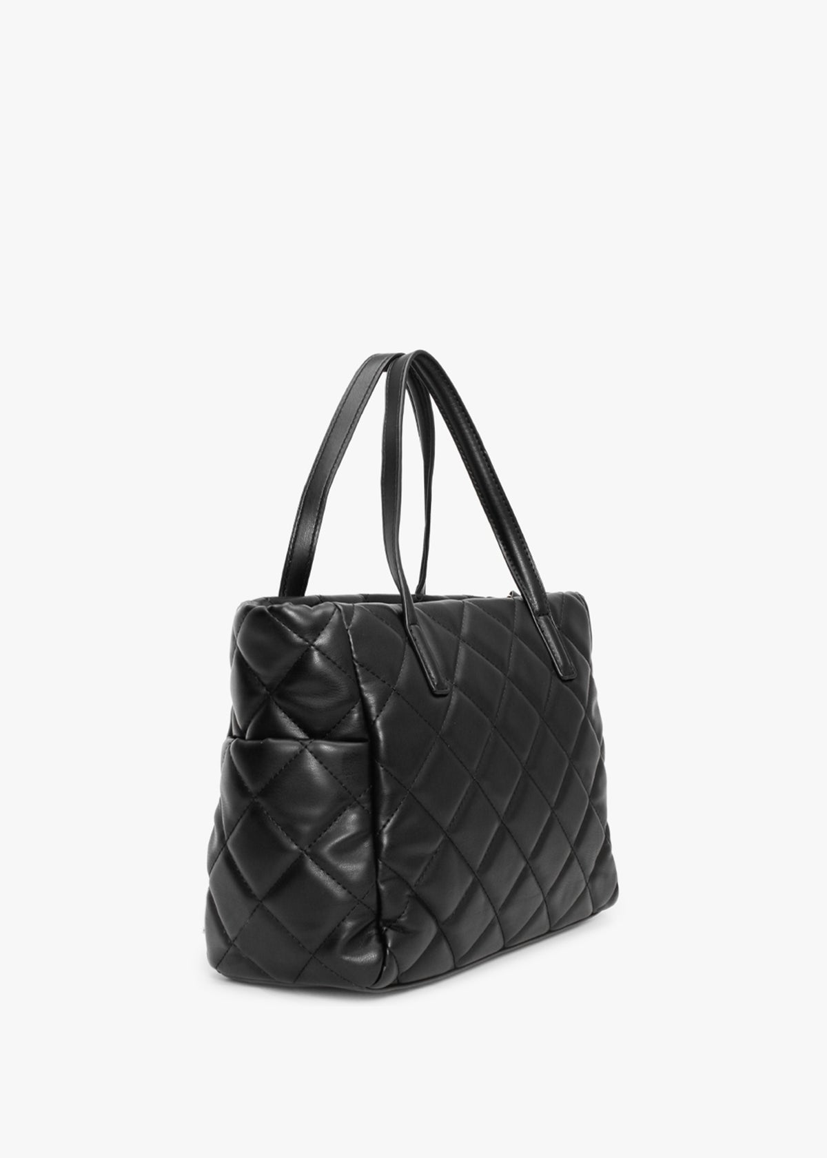 Ocarina Black Quilted Shopper Bag