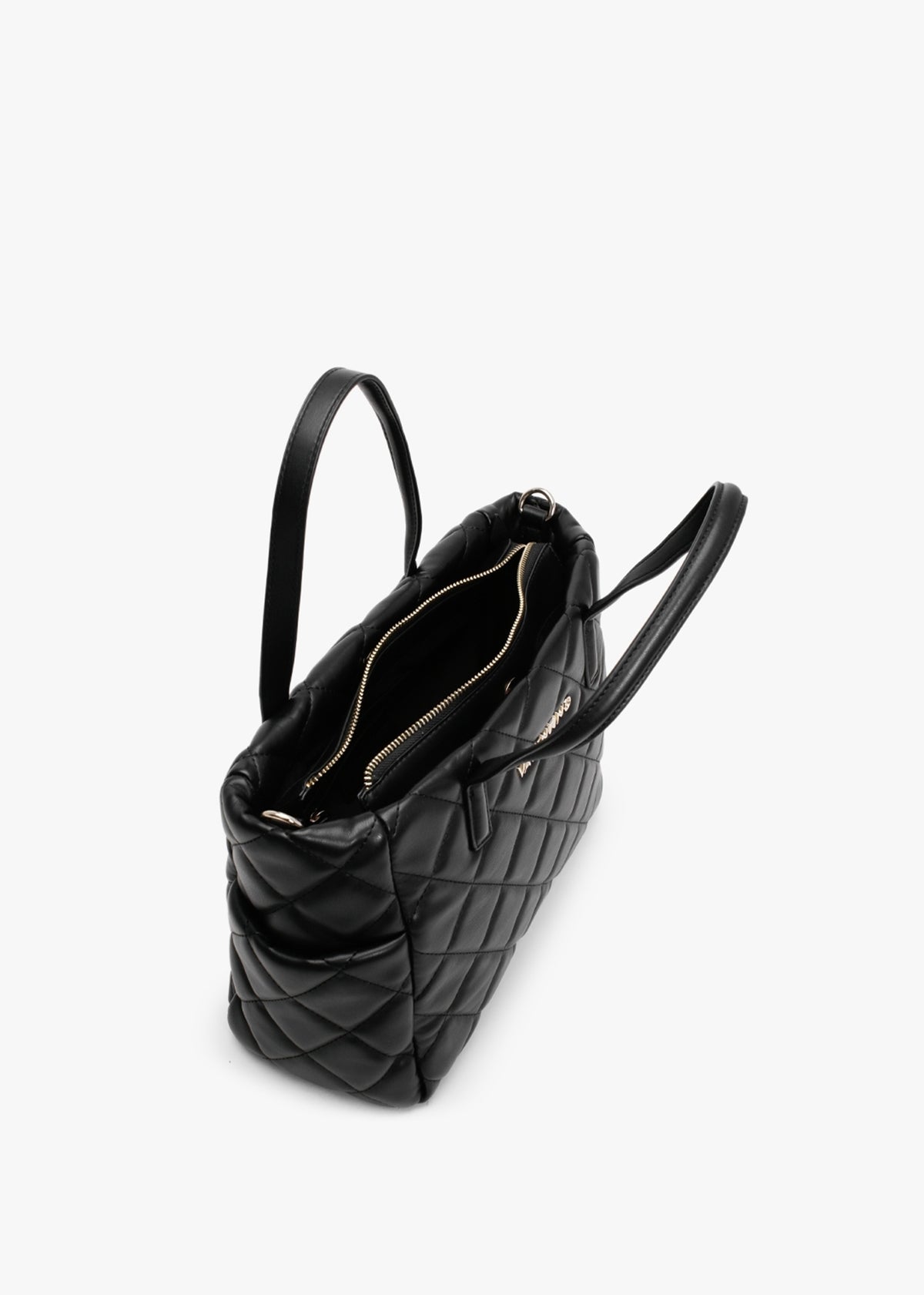 Ocarina Black Quilted Shopper Bag