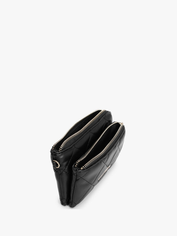 Ocarina Black Quilted Wristlet Wallet