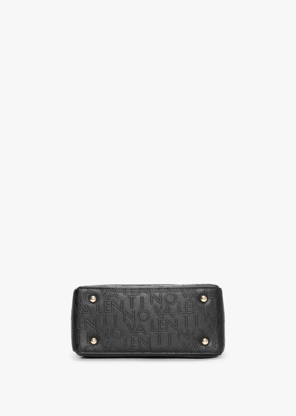 Relax Embossed Logo Nero Flapover Shoulder Bag
