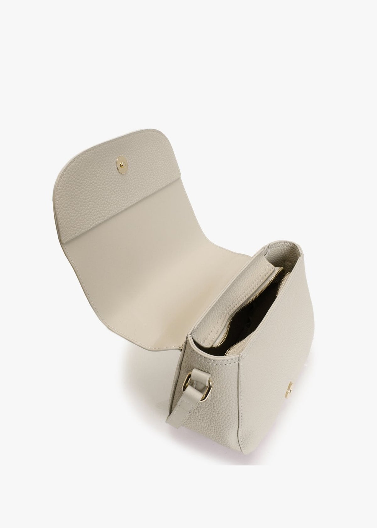 Superman Light Grey Pebbled Saddle Bag