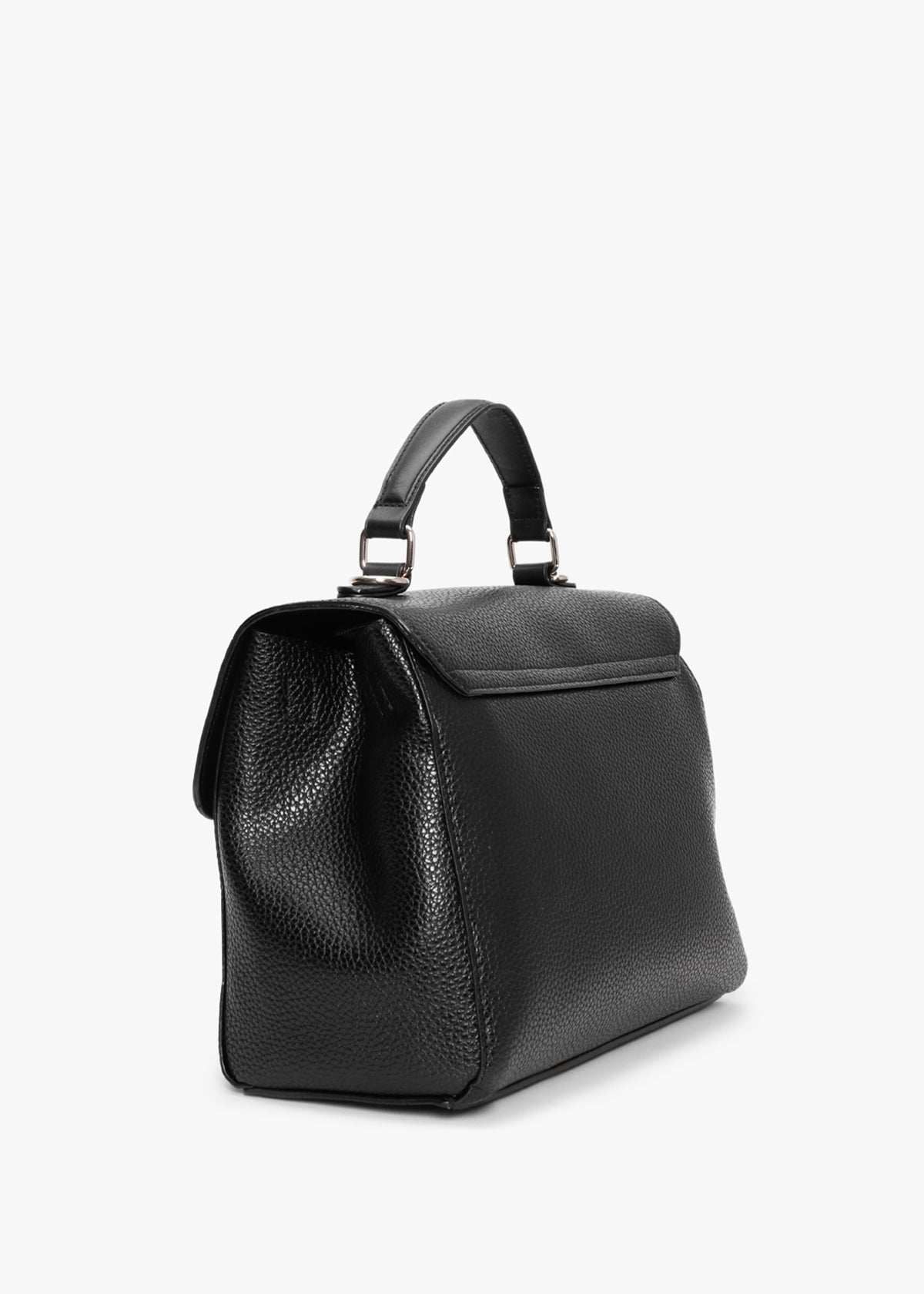 Superman Black Flapover Satchel Bag