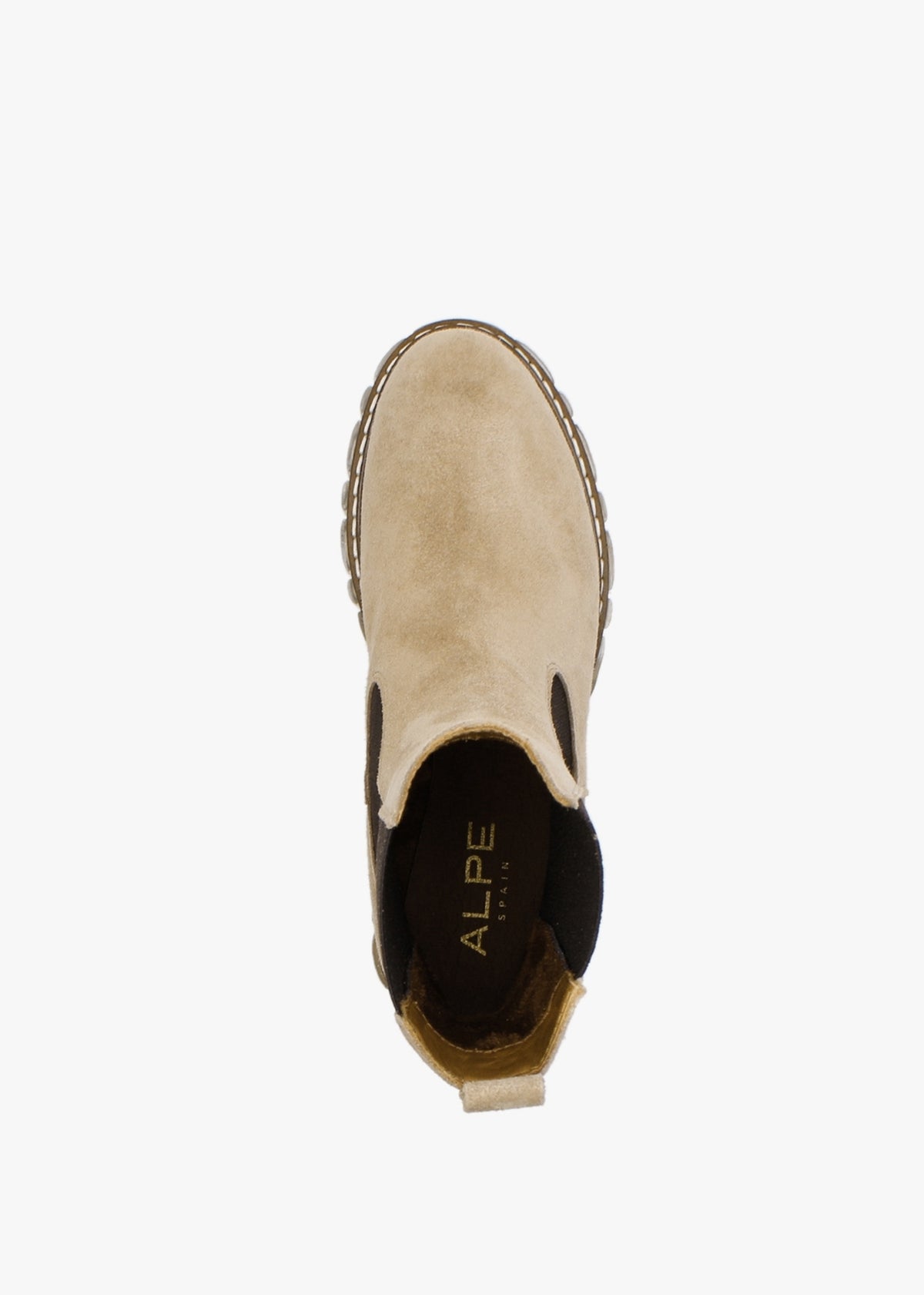 Russet Beige Suede Tall Chelsea Boots