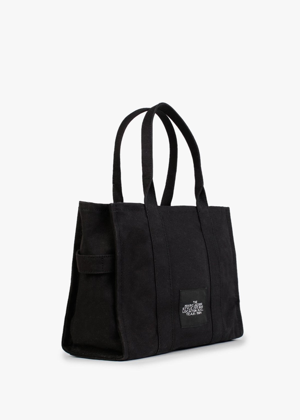 The Large Black Canvas Tote Bag