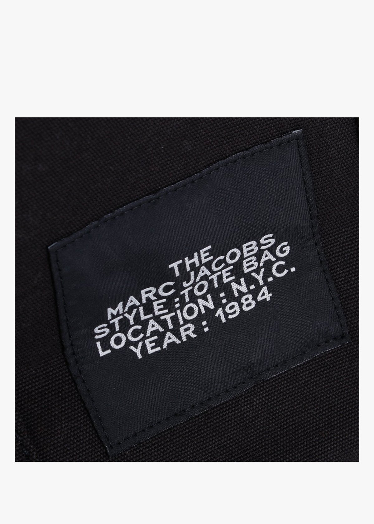 The Large Black Canvas Tote Bag
