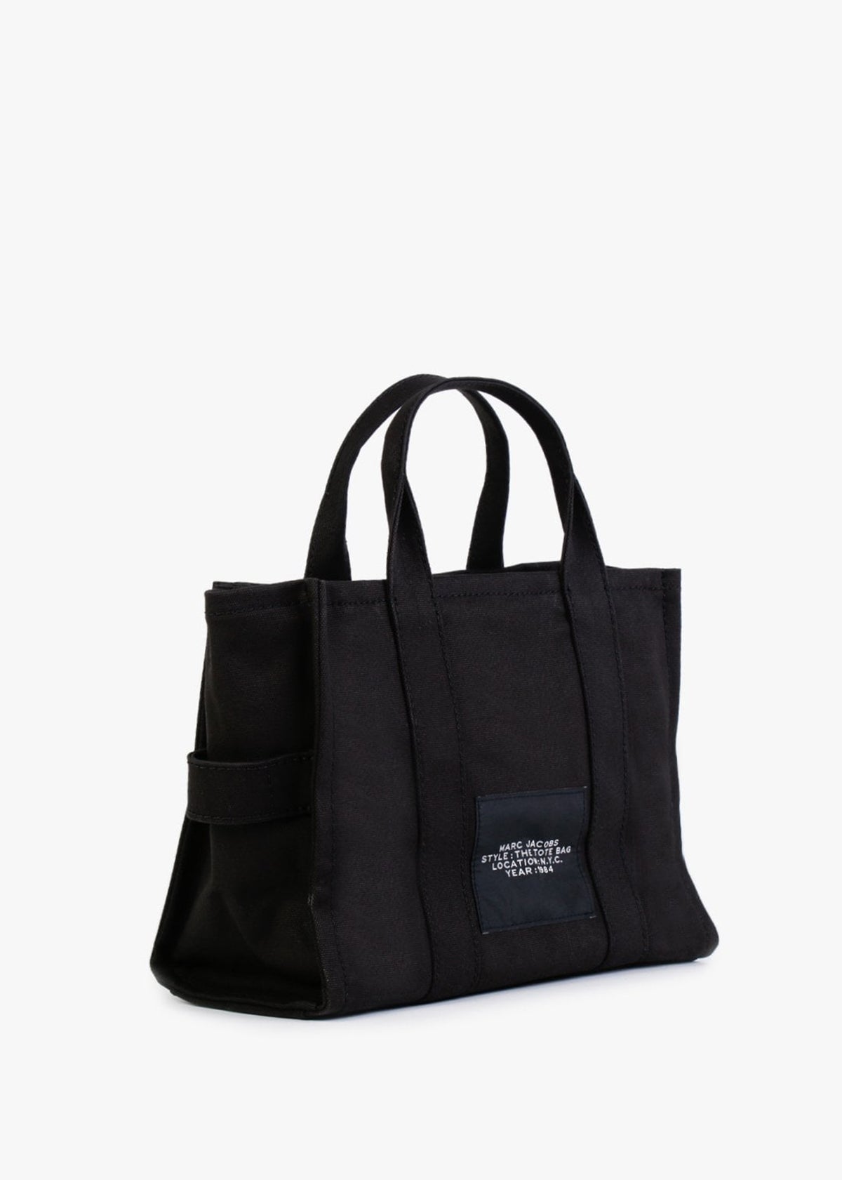 The Medium Black Canvas Tote Bag