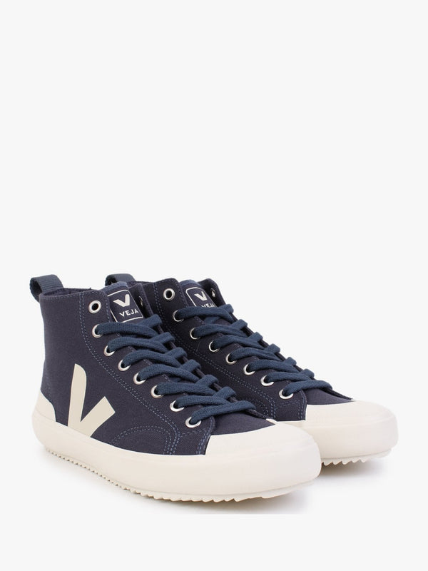 Nova Vegan Canvas Marine Pierre High Top Trainers