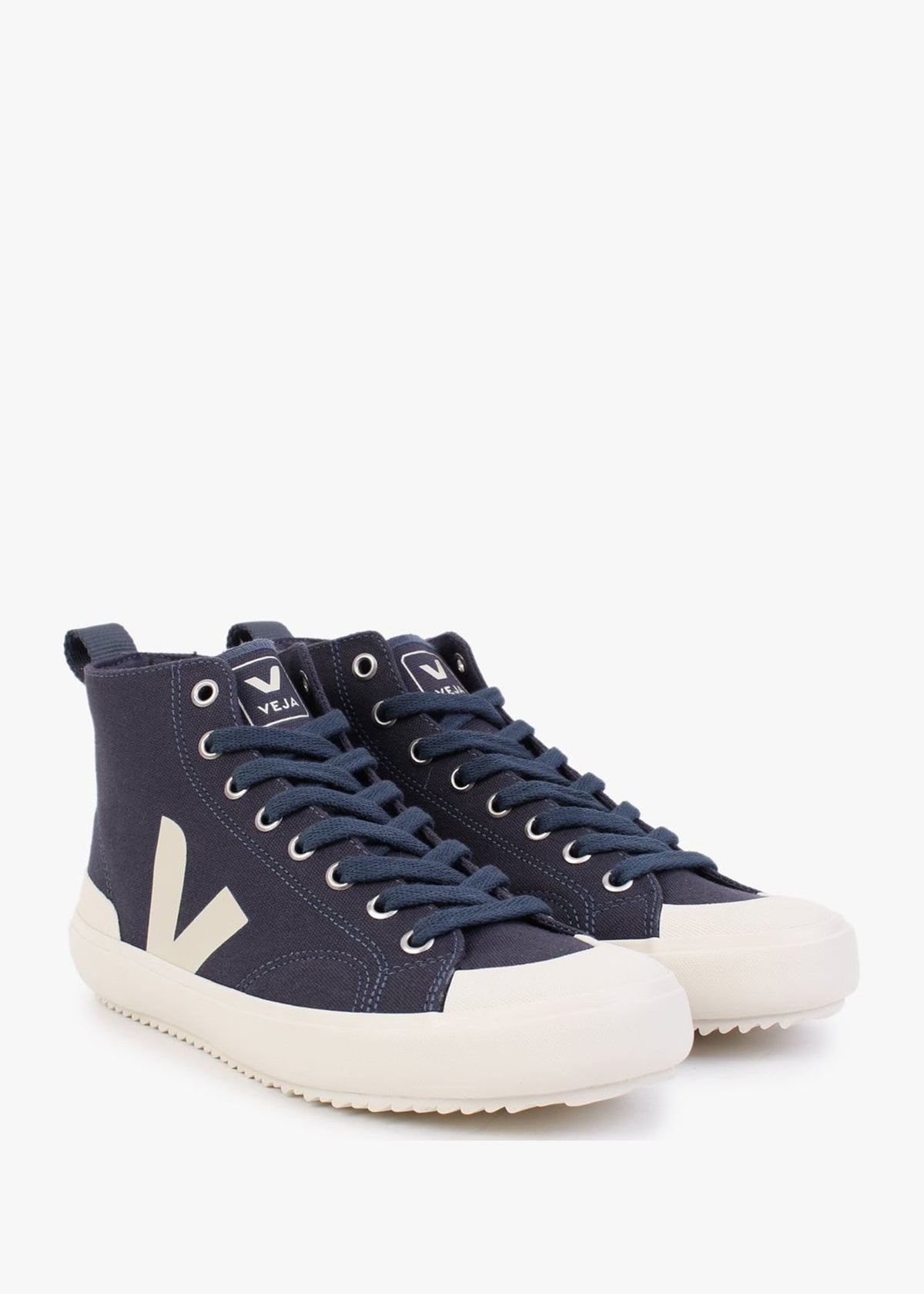 Nova Vegan Canvas Marine Pierre High Top Trainers