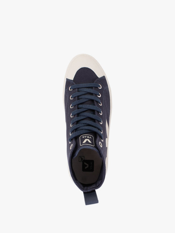 Nova Vegan Canvas Marine Pierre High Top Trainers