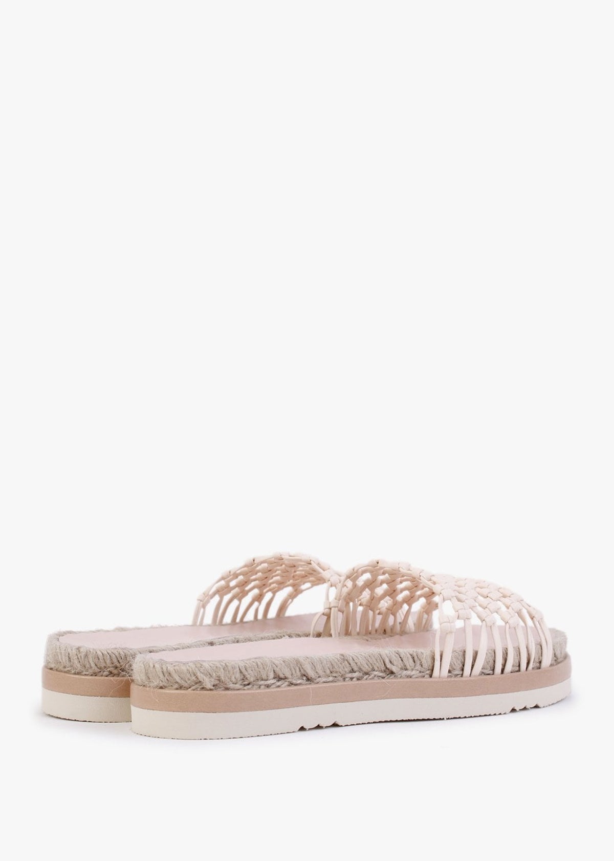 Kule Cream Knotted Woven Mules
