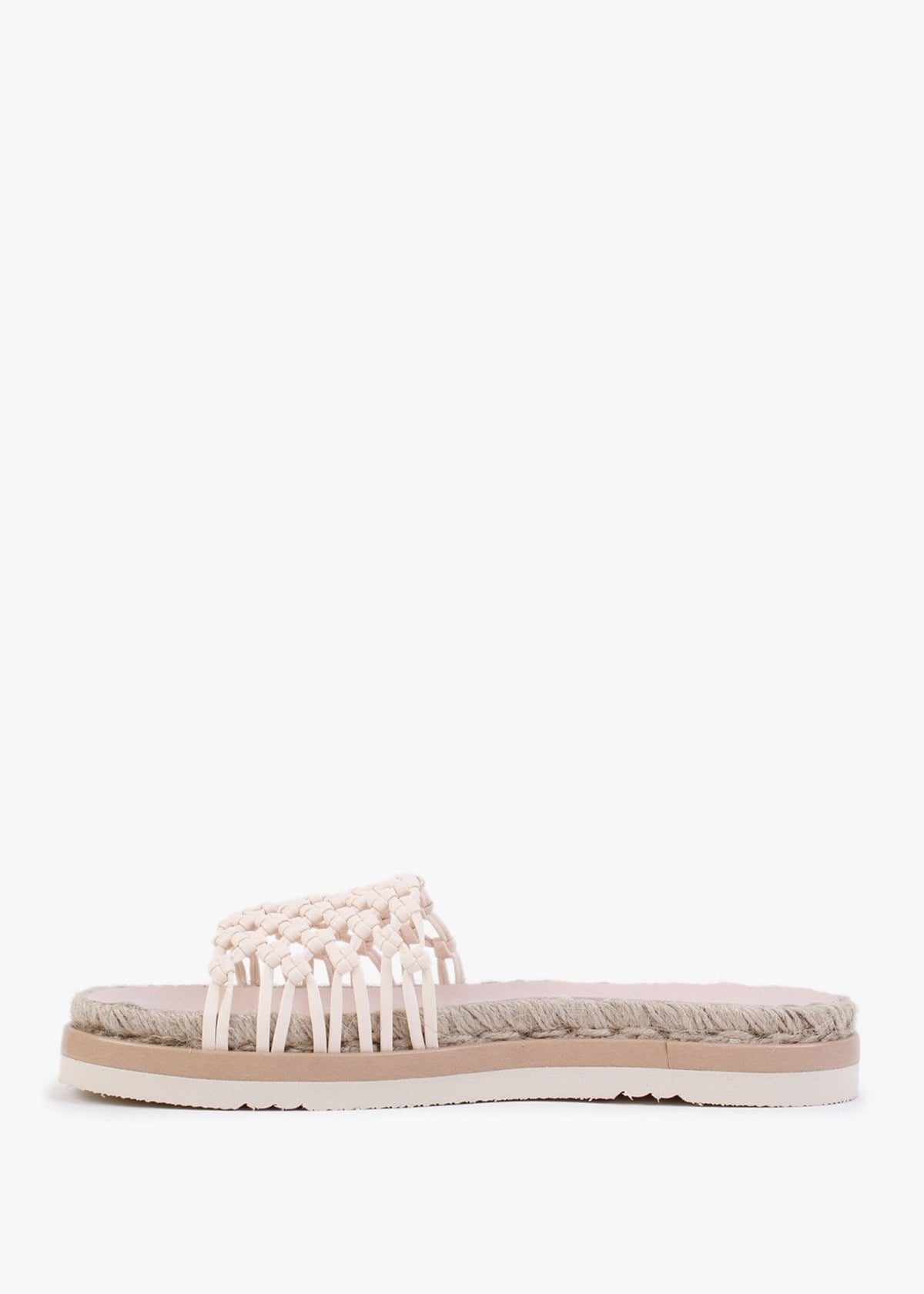 Kule Cream Knotted Woven Mules