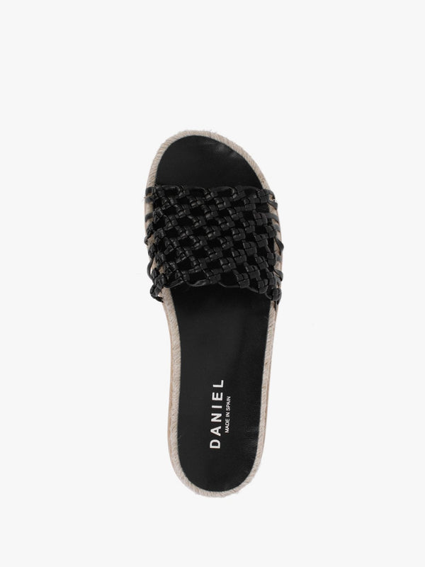 Kule Black Knotted Woven Mules