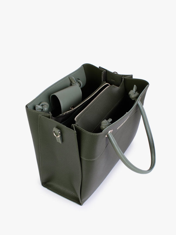 Alexia Military Multi Logo Strap Tote Bag