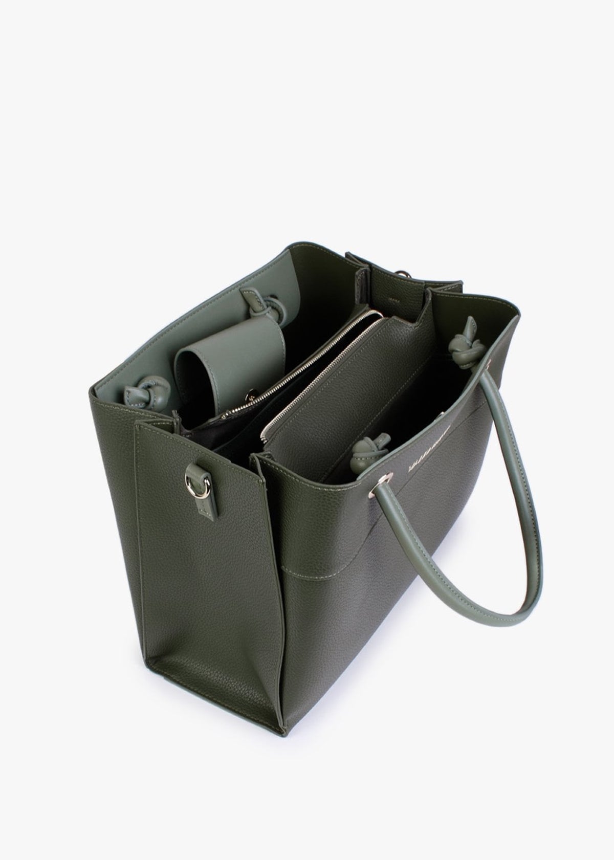 Alexia Military Multi Logo Strap Tote Bag