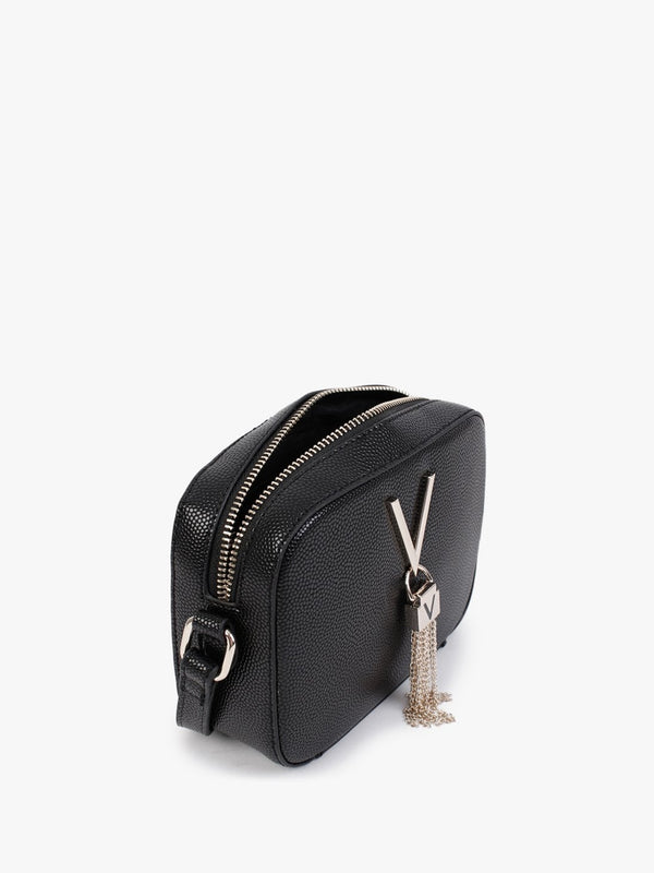 Divina Black Pebbled Camera Bag