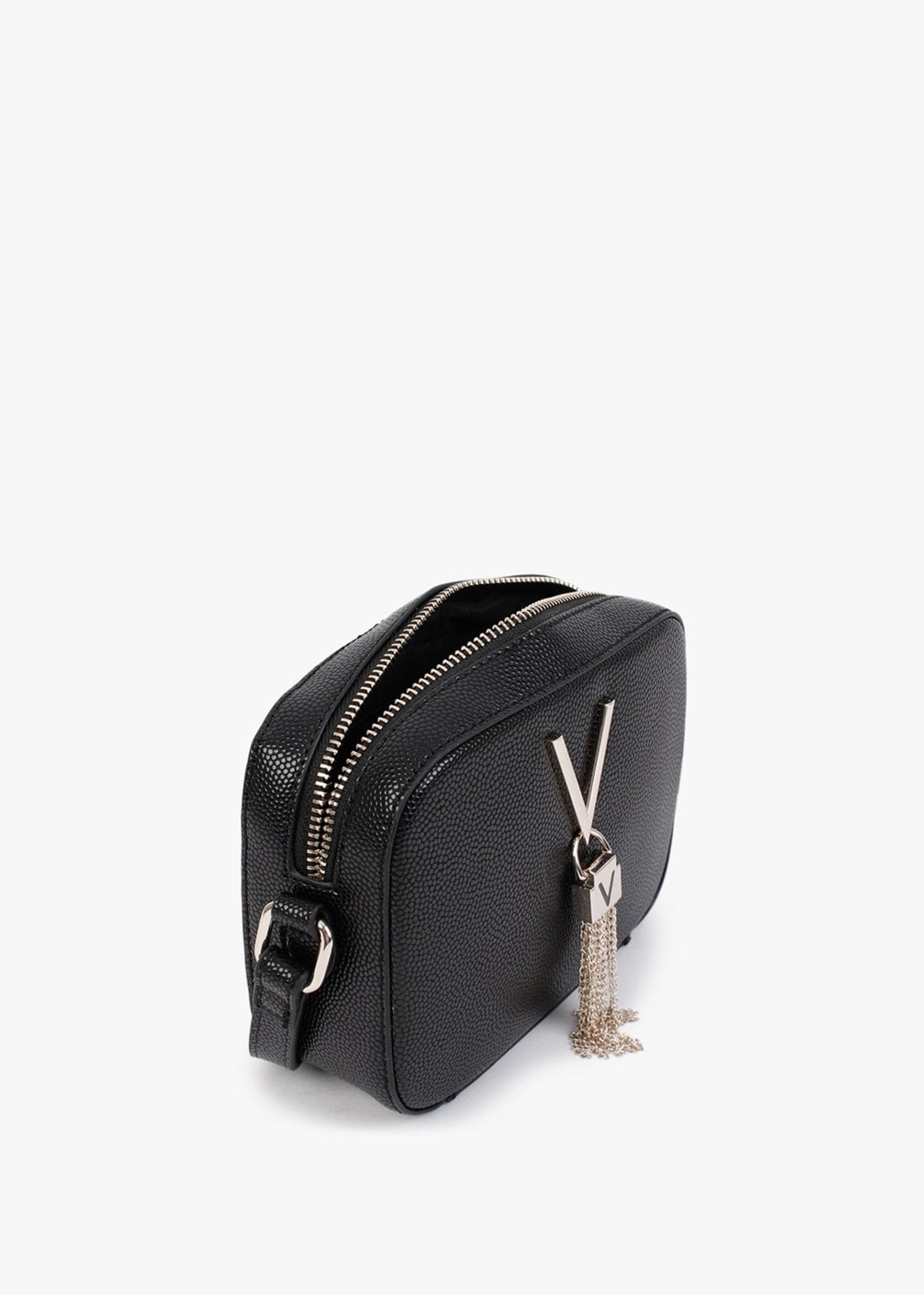 Divina Black Pebbled Camera Bag
