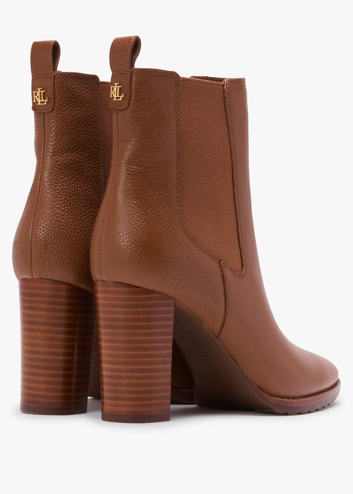 Mylah II Polo Tan Tumbled Leather Ankle Boots