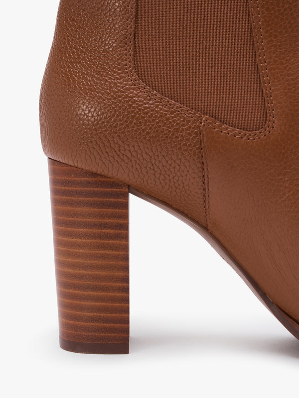 Mylah II Polo Tan Tumbled Leather Ankle Boots