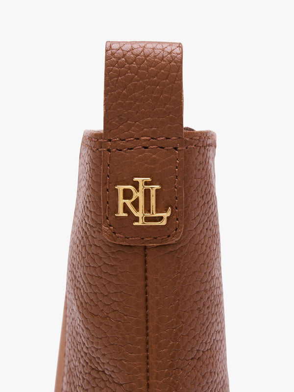 Mylah II Polo Tan Tumbled Leather Ankle Boots