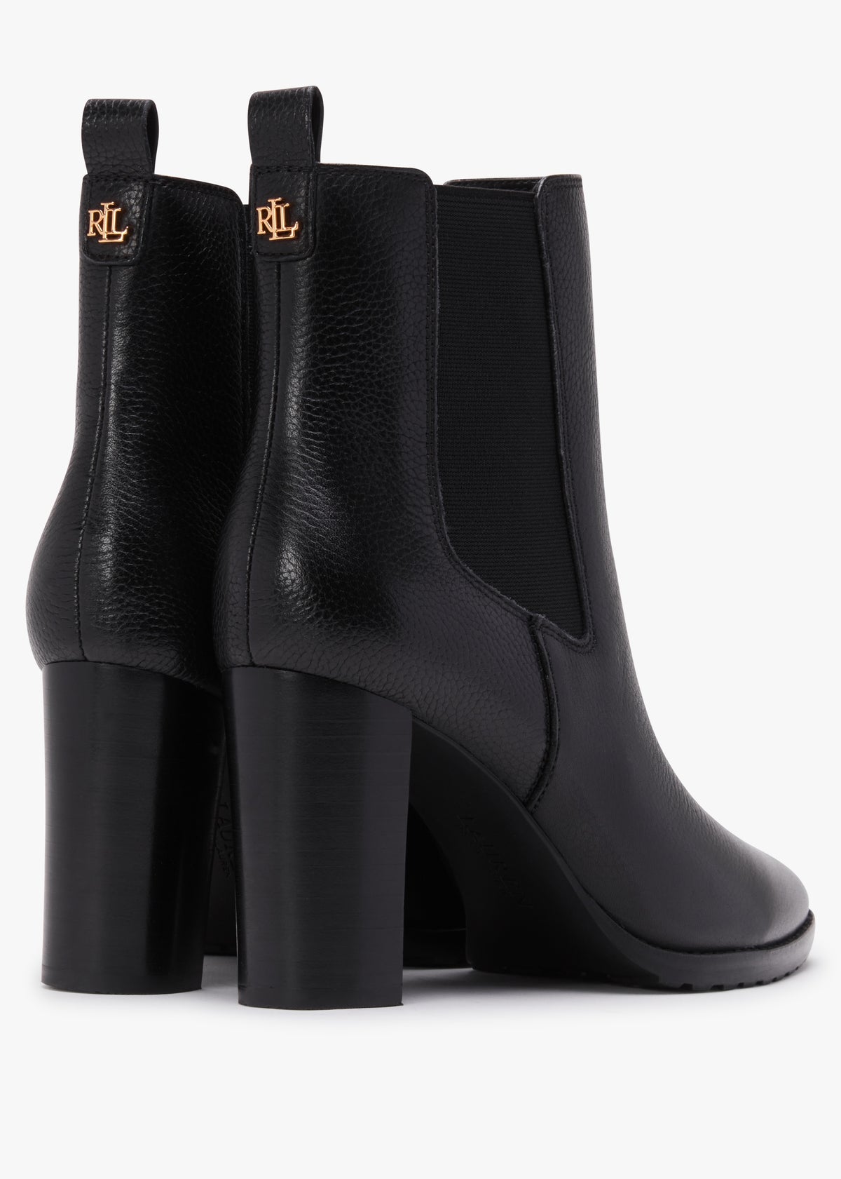 Mylah II Black Tumbled Leather Ankle Boots