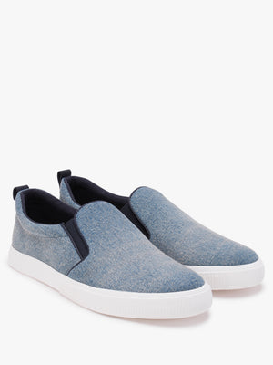 Haddley Blue Denim Trainers