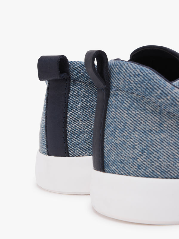 Haddley Blue Denim Trainers