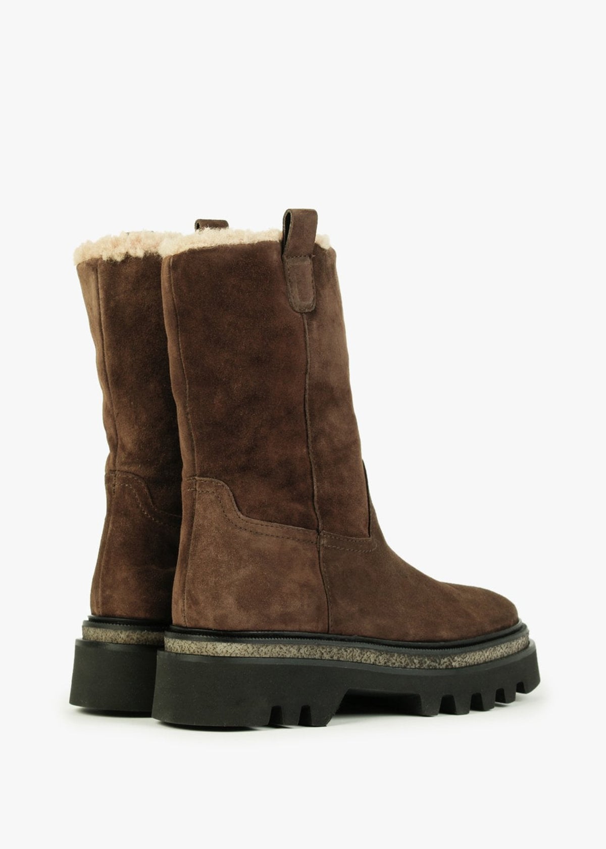 Coulis Brown Suede Calf Boots