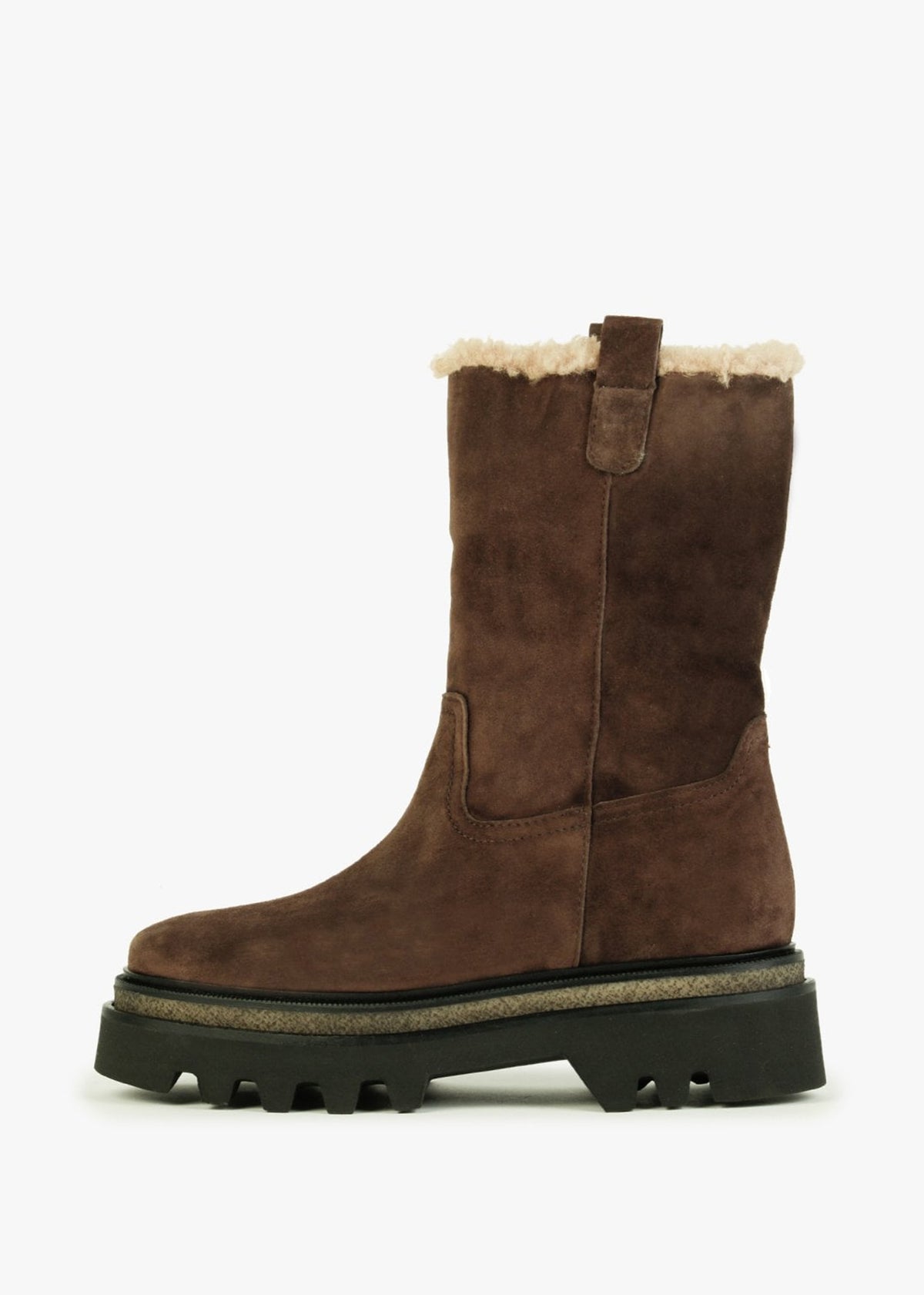 Coulis Brown Suede Calf Boots