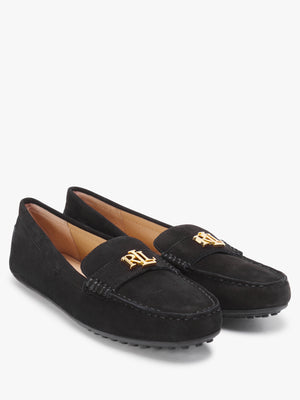 Barnsbury Black Suede Loafers